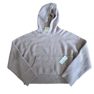 NWT ABERCROMBIE & FITCH Pastel Dusty Rose Knit Hoodie XS